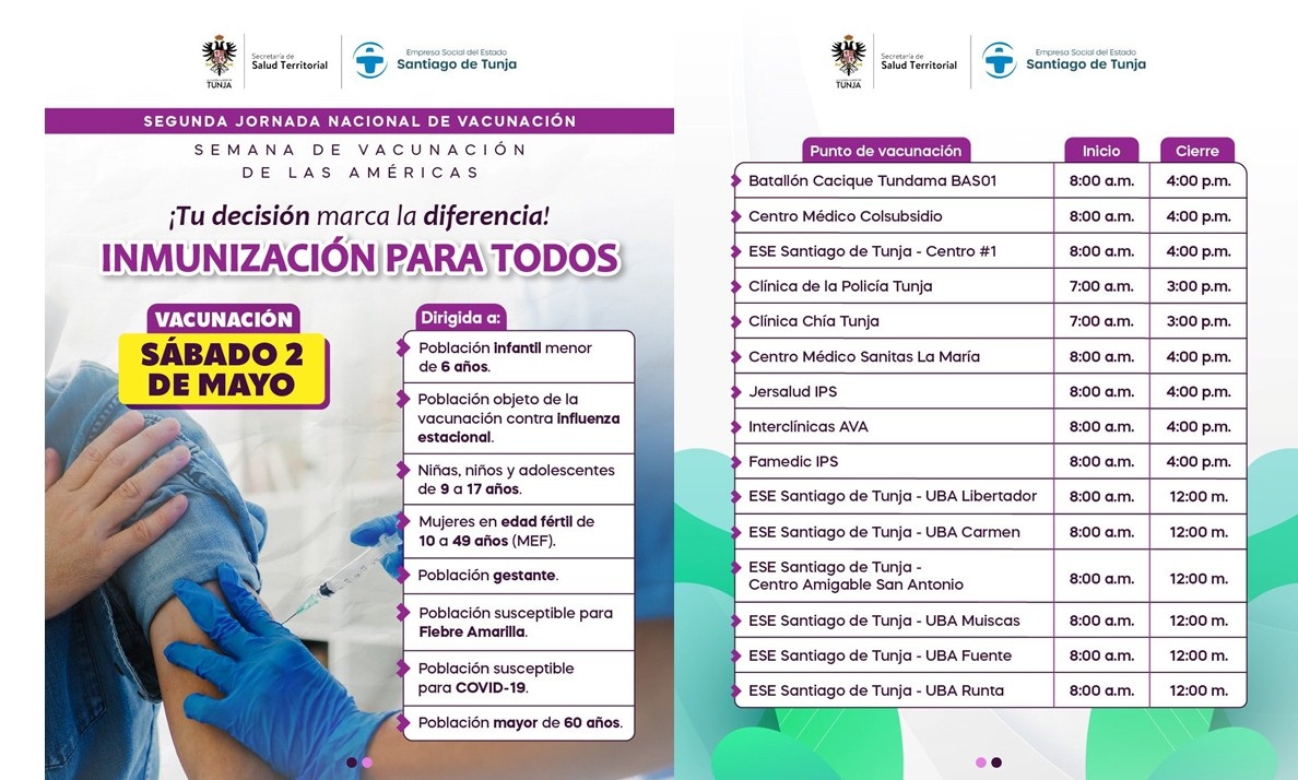 ESE Santiago de Tunja invita a la Segunda Jornada Nacional de ...
