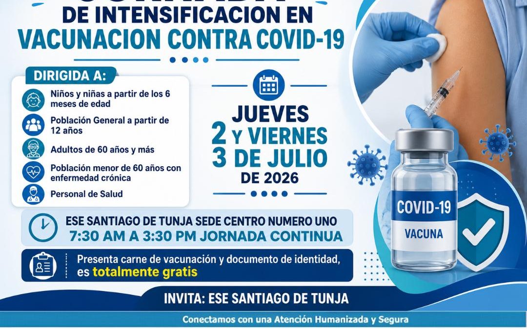 JORNADA DE INTENSIFICACION EN VACUNACION CONTRA COVID-19